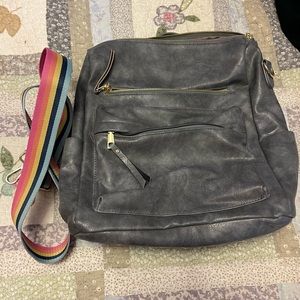 Backpack purse or crossbody bag
